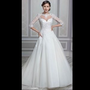 Kenneth Winston 1604 A-line wedding gown sz 10